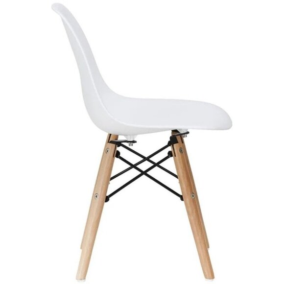 Kids Modern Minimalist Style Chairs Toddler Kids Chairs With Natural Wooden Legs - Picture 6 of 8
